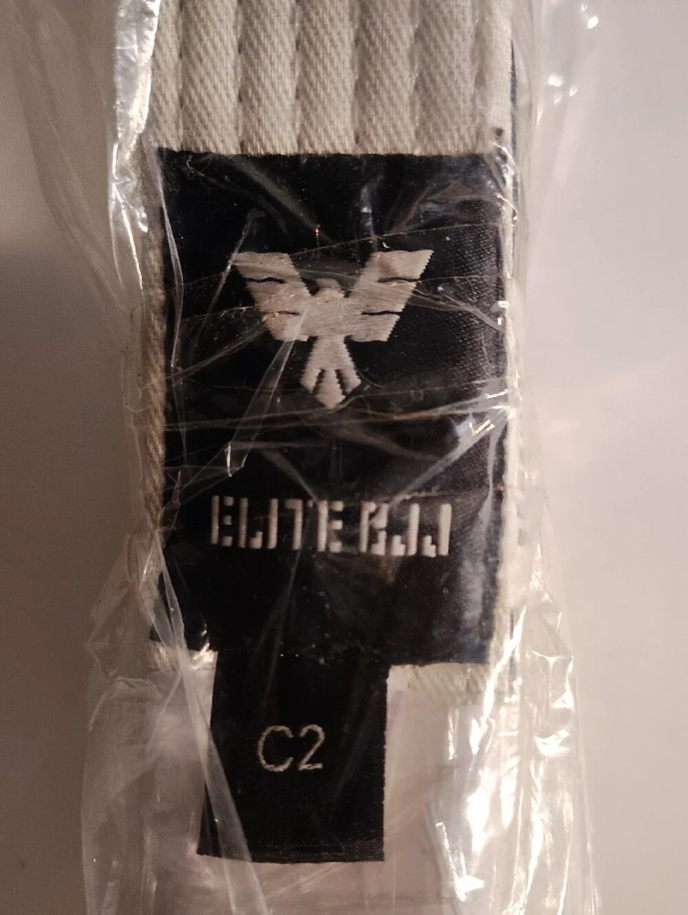 NEW BJJ Size C2 White Jiu Jitsu Belt - Professional Training Belt WM